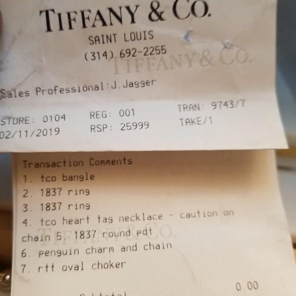 Tiffany & Co. NECKLACE/ PENDANT 1837 - Picture 4 of 4